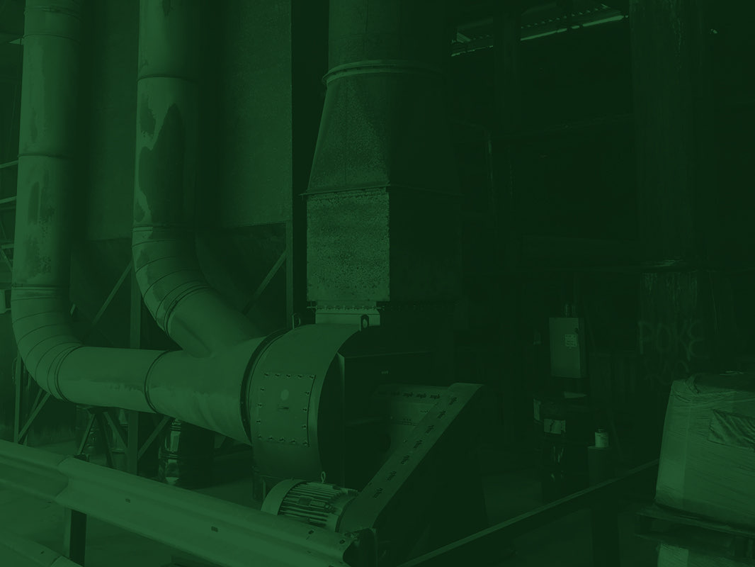 Industrial fan installation